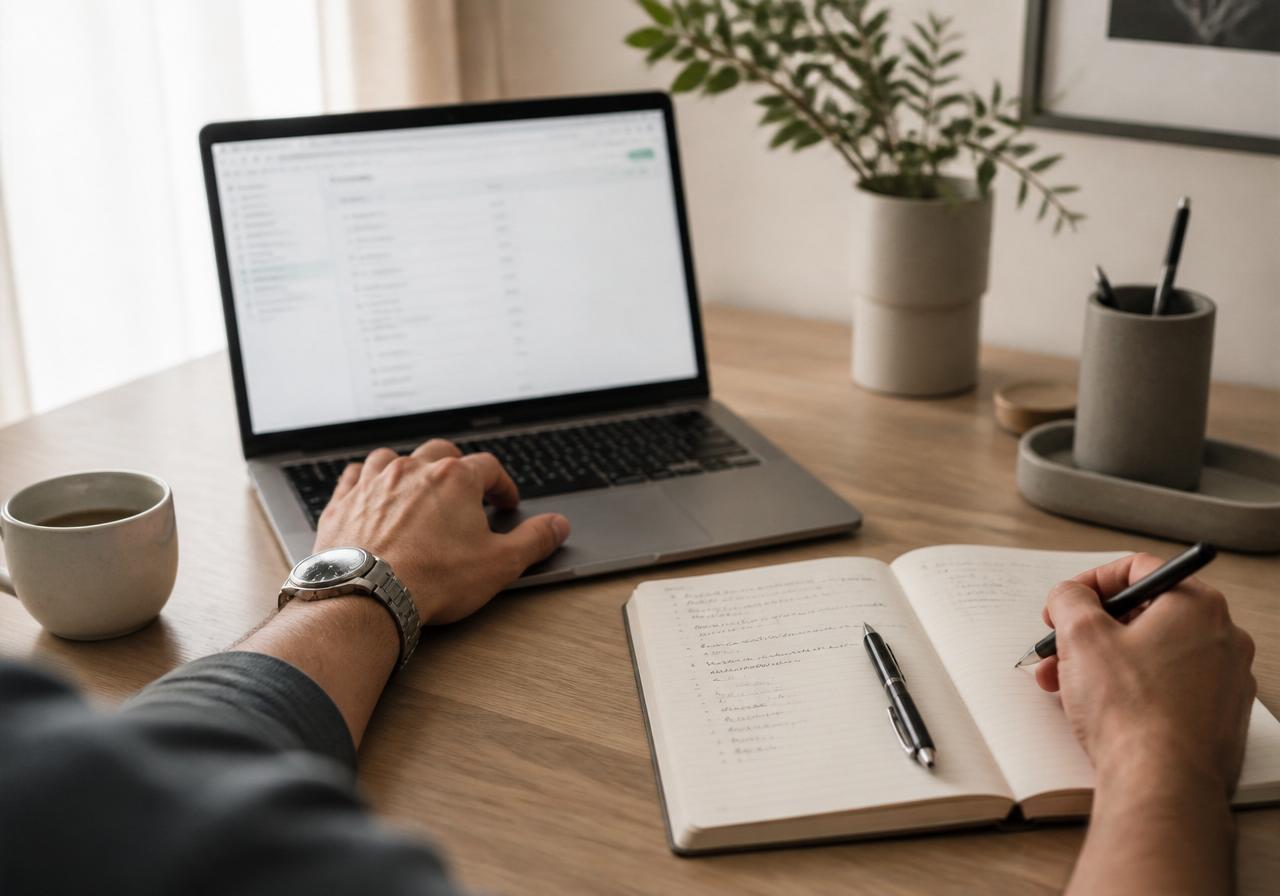 Environnement de travail moderne et digital du cabinet